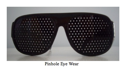 Pinhole eye wear
